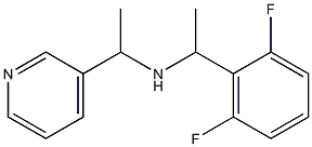 [1-(2,6-difluorophenyl)ethyl][1-(pyridin-3-yl)ethyl]amine Struktur