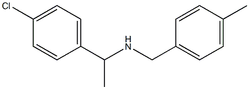 [1-(4-chlorophenyl)ethyl][(4-methylphenyl)methyl]amine Struktur