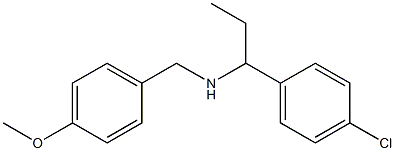 [1-(4-chlorophenyl)propyl][(4-methoxyphenyl)methyl]amine Struktur