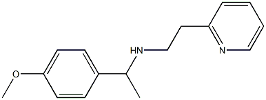 [1-(4-methoxyphenyl)ethyl][2-(pyridin-2-yl)ethyl]amine Struktur