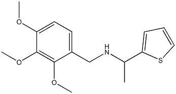 [1-(thiophen-2-yl)ethyl][(2,3,4-trimethoxyphenyl)methyl]amine Struktur