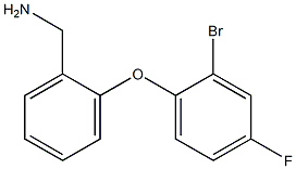 [2-(2-bromo-4-fluorophenoxy)phenyl]methanamine Struktur