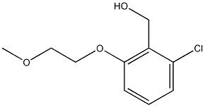 [2-chloro-6-(2-methoxyethoxy)phenyl]methanol Struktur