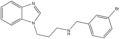 [3-(1H-1,3-benzodiazol-1-yl)propyl][(3-bromophenyl)methyl]amine Struktur