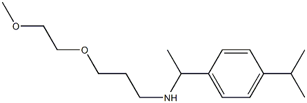 [3-(2-methoxyethoxy)propyl]({1-[4-(propan-2-yl)phenyl]ethyl})amine Struktur
