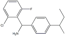 [4-(butan-2-yl)phenyl](2-chloro-6-fluorophenyl)methanamine Struktur