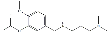 {[3-(difluoromethoxy)-4-methoxyphenyl]methyl}[3-(dimethylamino)propyl]amine Struktur