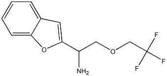 1-(1-benzofuran-2-yl)-2-(2,2,2-trifluoroethoxy)ethan-1-amine Struktur