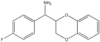1-(2,3-dihydro-1,4-benzodioxin-2-yl)-1-(4-fluorophenyl)methanamine Struktur