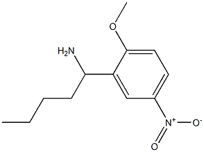 1-(2-methoxy-5-nitrophenyl)pentan-1-amine Struktur