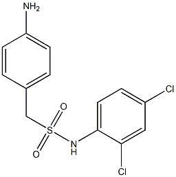 1-(4-aminophenyl)-N-(2,4-dichlorophenyl)methanesulfonamide Struktur