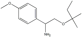 1-(4-methoxyphenyl)-2-[(2-methylbutan-2-yl)oxy]ethan-1-amine Struktur