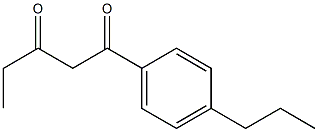 1-(4-propylphenyl)pentane-1,3-dione Struktur