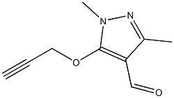 1,3-dimethyl-5-(prop-2-yn-1-yloxy)-1H-pyrazole-4-carbaldehyde Structure