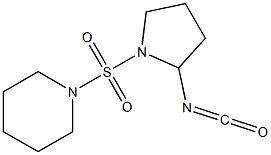 1-[(2-isocyanatopyrrolidine-1-)sulfonyl]piperidine Struktur