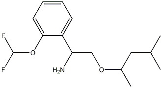1-[2-(difluoromethoxy)phenyl]-2-[(4-methylpentan-2-yl)oxy]ethan-1-amine Struktur