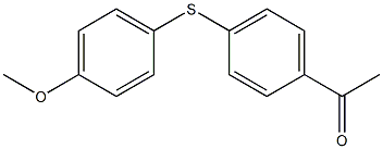 1-{4-[(4-methoxyphenyl)sulfanyl]phenyl}ethan-1-one Struktur