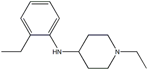 1-ethyl-N-(2-ethylphenyl)piperidin-4-amine Struktur