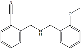 2-({[(2-methoxyphenyl)methyl]amino}methyl)benzonitrile Struktur