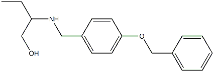 2-({[4-(benzyloxy)phenyl]methyl}amino)butan-1-ol Struktur