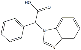 2-(1H-1,3-benzodiazol-1-yl)-2-phenylacetic acid Struktur