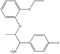 2-(2-ethoxyphenoxy)-1-(4-fluorophenyl)propan-1-amine Struktur