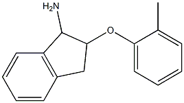 2-(2-methylphenoxy)-2,3-dihydro-1H-inden-1-ylamine Struktur