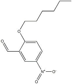 2-(hexyloxy)-5-nitrobenzaldehyde Struktur