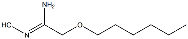 2-(hexyloxy)-N'-hydroxyethanimidamide Struktur