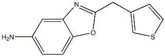 2-(thiophen-3-ylmethyl)-1,3-benzoxazol-5-amine Struktur