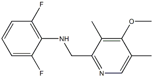 2,6-difluoro-N-[(4-methoxy-3,5-dimethylpyridin-2-yl)methyl]aniline Struktur