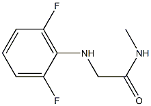 2-[(2,6-difluorophenyl)amino]-N-methylacetamide Struktur