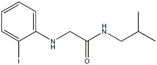 2-[(2-iodophenyl)amino]-N-(2-methylpropyl)acetamide Struktur
