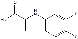 2-[(3,4-difluorophenyl)amino]-N-methylpropanamide Struktur