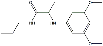 2-[(3,5-dimethoxyphenyl)amino]-N-propylpropanamide Struktur