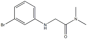 2-[(3-bromophenyl)amino]-N,N-dimethylacetamide Struktur