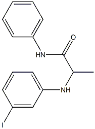 2-[(3-iodophenyl)amino]-N-phenylpropanamide Struktur