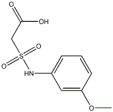 2-[(3-methoxyphenyl)sulfamoyl]acetic acid Struktur