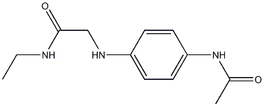 2-[(4-acetamidophenyl)amino]-N-ethylacetamide Struktur
