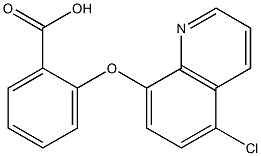 2-[(5-chloroquinolin-8-yl)oxy]benzoic acid Struktur