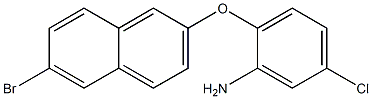 2-[(6-bromonaphthalen-2-yl)oxy]-5-chloroaniline Struktur
