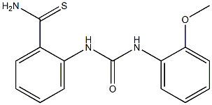 2-{[(2-methoxyphenyl)carbamoyl]amino}benzene-1-carbothioamide Struktur