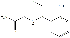2-{[1-(2-hydroxyphenyl)propyl]amino}acetamide Struktur