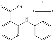 2-{[2-(trifluoromethyl)phenyl]amino}pyridine-3-carboxylic acid Struktur