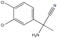 2-amino-2-(3,4-dichlorophenyl)propanenitrile Structure