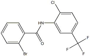 2-bromo-N-[2-chloro-5-(trifluoromethyl)phenyl]benzamide Struktur