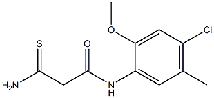 2-carbamothioyl-N-(4-chloro-2-methoxy-5-methylphenyl)acetamide Struktur