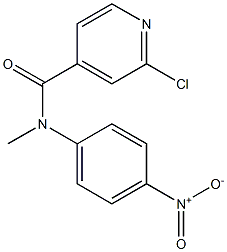 2-chloro-N-methyl-N-(4-nitrophenyl)pyridine-4-carboxamide Struktur
