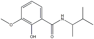 2-hydroxy-3-methoxy-N-(3-methylbutan-2-yl)benzamide Struktur