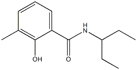 2-hydroxy-3-methyl-N-(pentan-3-yl)benzamide Structure
